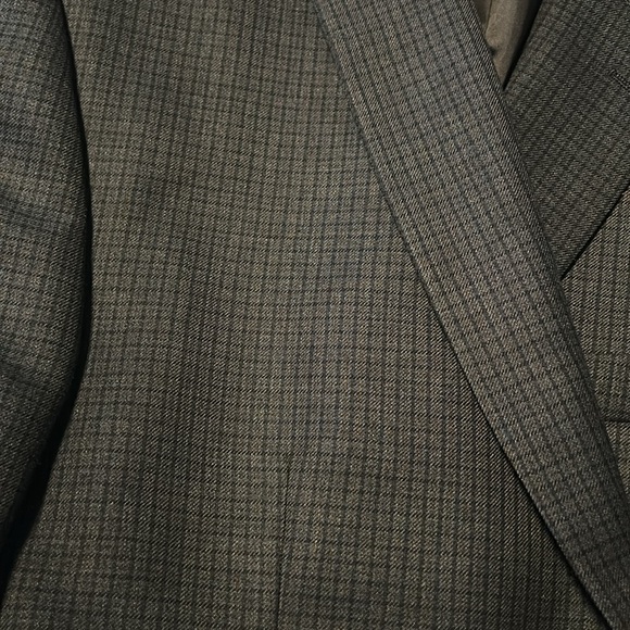 Chaps Sport coat Navy Dark Brown Pattern 46R - Picture 4 of 4